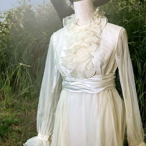 🌺Vintage Emma Domb Wedding Dress-1960’s-70’s
